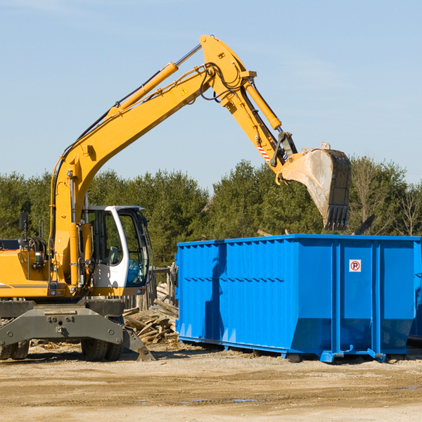 what size residential dumpster rentals are available in Fultonham OH